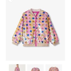 Harley sequin bomber jacket